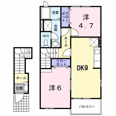 グレスコートⅡ 203【管理NO：1-014222902-02030】 ★家具家電は申し込み後に搬入します★ ★2026年11月中旬入居可能★の物件画像