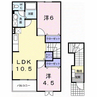 イルソーレ 201【管理NO：1-010735001-02010】 ★家具家電は申し込み後に搬入します★ ★2026年10月中旬入居可能★の物件画像