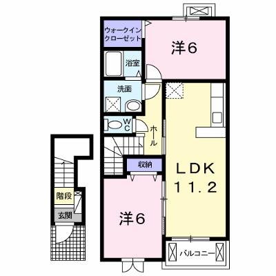 レグルス　Ⅰ 203【管理NO：1-019143301-02030】 ★家具家電は申し込み後に搬入します★の物件画像