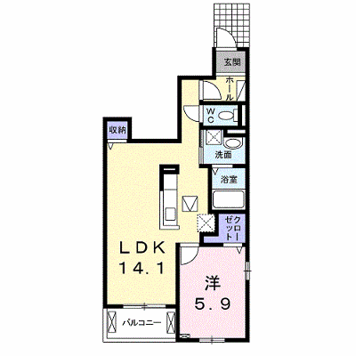 アーバンライフ・ハヤ 101【管理NO：1-025121102-01010】 ★家具家電は申し込み後に搬入します★ ★2026年11月中旬入居可能★の物件画像