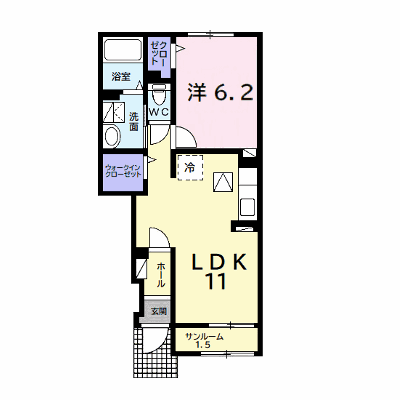 キャンディハウスⅡ 102【管理NO：1-026520702-01020】 ★家具家電は申し込み後に搬入します★ ★2026年10月下旬入居可能★の物件画像