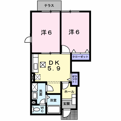 グランツⅢ 101【管理NO：1-011982003-01010】 ★家具家電は申し込み後に搬入します★ ★2026年10月中旬入居可能★の物件画像