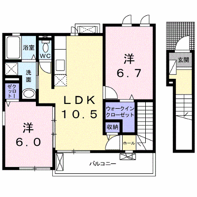 カーサ　プリートＮ 202【管理NO：1-019646601-02020】 ★家具家電は申し込み後に搬入します★ ★2026年10月中旬入居可能★の物件画像