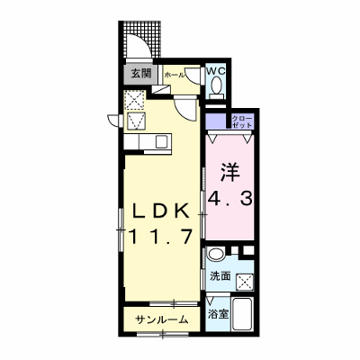 Ｃａｓａ　ｖｅｒｄｅ 103【管理NO：1-025630701-01030】 ★家具家電は申し込み後に搬入します★ ★2026年11月中旬入居可能★の物件画像