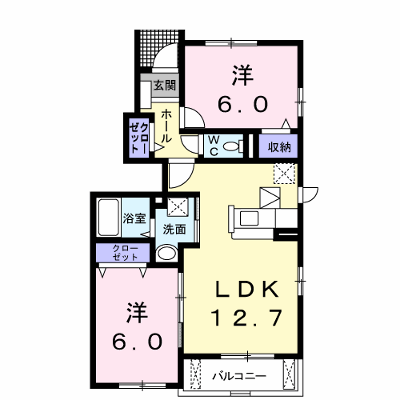 サンウィングスⅡ 101【管理NO：1-013225601-01010】 ★家具家電は申し込み後に搬入します★ ★2026年11月上旬入居可能★の物件画像