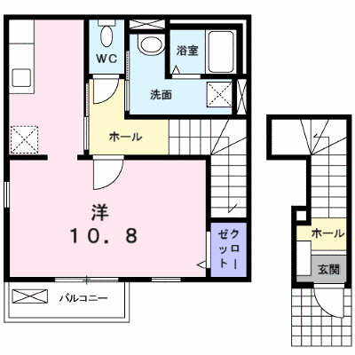 ブリーゼ行基 201【管理NO：1-015640801-02010】 ★家具家電は申し込み後に搬入します★ ★2026年10月中旬入居可能★の物件画像