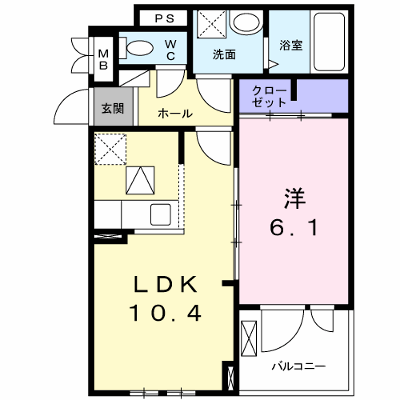 カーサフェリーチェ 105【管理NO：1-025039601-01040】 ★家具家電は申し込み後に搬入します★ ★2026年11月中旬入居可能★の物件画像