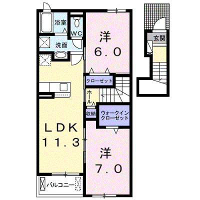ヤマニⅡ 202【管理NO：1-025548201-02020】 ★家具家電は申し込み後に搬入します★ ★2026年11月上旬入居可能★の物件画像