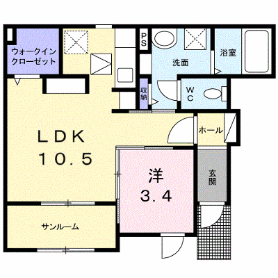 グローブジェルメ 102【管理NO：1-024631401-01020】 ★家具家電は申し込み後に搬入します★ ★2026年11月中旬入居可能★の物件画像