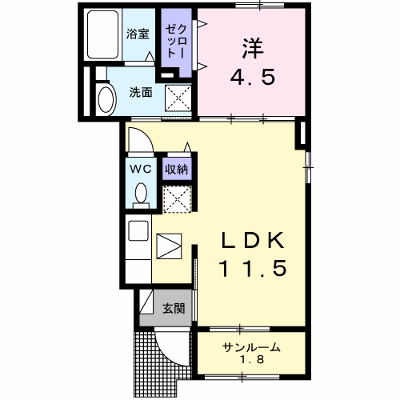アースメゾン 107【管理NO：1-027991801-01070】 ★家具家電は申し込み後に搬入します★ ★2026年11月中旬入居可能★の物件画像