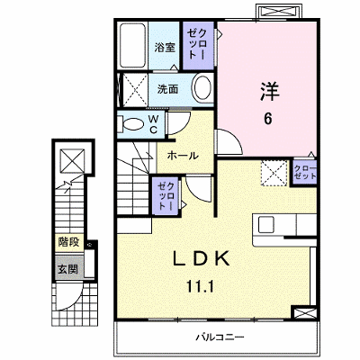 マロン　ブライト　リバー　Ａ 203【管理NO：1-015425801-02030】 ★家具家電は申し込み後に搬入します★ ★2026年10月下旬入居可能★の物件画像