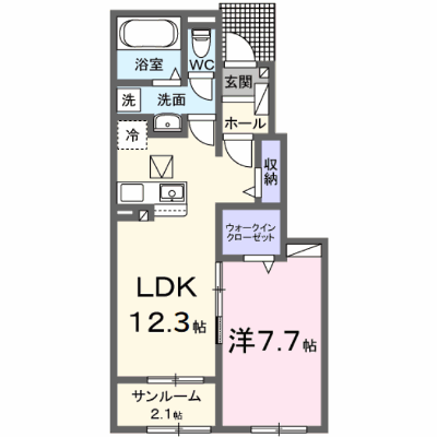 エミネント中里 104【管理NO：1-028785501-01040】 ★家具家電は申し込み後に搬入します★ ★2027年01月下旬入居可能★の物件画像