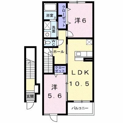 グロース　ヴィラ 204【管理NO：1-016760001-02040】 ★家具家電は申し込み後に搬入します★ ★2026年10月上旬入居可能★の物件画像