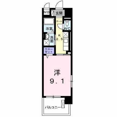 サンルミエール 501【管理NO：1-018559101-05010】 ★家具家電は申し込み後に搬入します★の物件画像