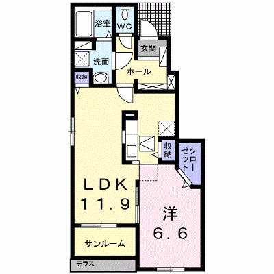カルム・ベル・メゾン綾部 105【管理NO：1-022284201-01040】 ★家具家電は申し込み後に搬入します★の物件画像