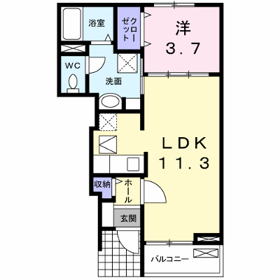 ヴィベ－ル 101【管理NO：1-015649901-01010】 ★家具家電は申し込み後に搬入します★ ★2026年10月中旬入居可能★の物件画像