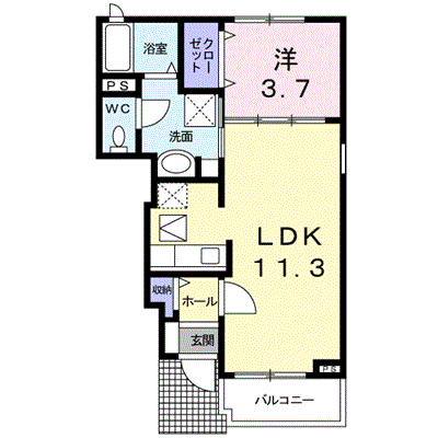 ブランドール 102【管理NO：1-017820301-01020】 ★家具家電は申し込み後に搬入します★ ★2026年10月中旬入居可能★の物件画像