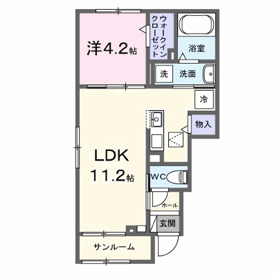 ｂｒｉｓａ　ｄｅｓｐａｃｉｏⅢ 101【管理NO：1-028390201-01010】 ★家具家電は申し込み後に搬入します★の物件画像