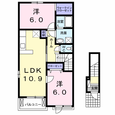 フォルトゥーナ 201【管理NO：1-021744601-02010】 ★家具家電は申し込み後に搬入します★ ★2026年10月下旬入居可能★の物件画像