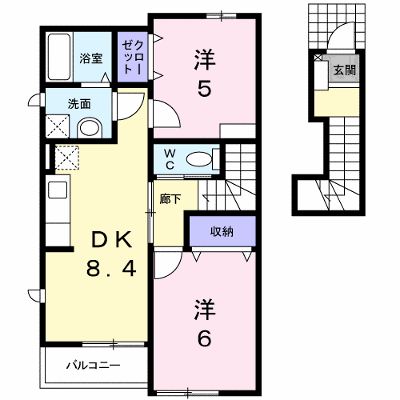 ウェルシーＫⅠ 202【管理NO：1-013770601-02020】 ★家具家電は申し込み後に搬入します★ ★2026年10月中旬入居可能★の物件画像