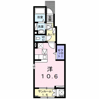 ポント・アルカンシェル 102【管理NO：1-027119501-01020】 ★家具家電は申し込み後に搬入します★ ★2026年10月中旬入居可能★の物件画像