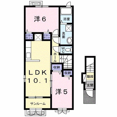 アート・ルミナーレ 201【管理NO：1-024596601-02010】 ★家具家電は申し込み後に搬入します★ ★2026年11月中旬入居可能★の物件画像