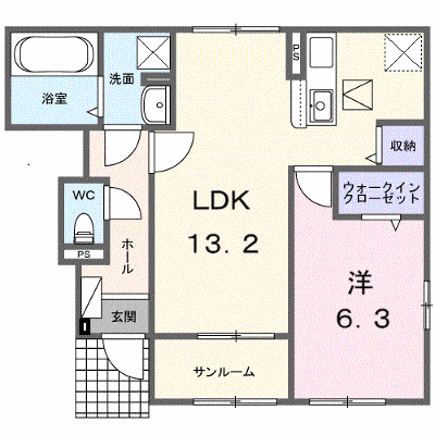 レスポワール　Ｃ 102【管理NO：1-027721401-01020】 ★家具家電は申し込み後に搬入します★ ★2027年02月上旬入居可能★の物件画像