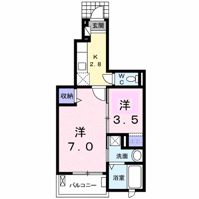 ヒラソル 103【管理NO：1-018881101-01030】 ★家具家電は申し込み後に搬入します★ ★2026年11月中旬入居可能★の物件画像