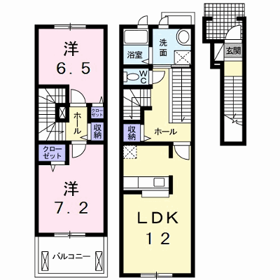 アルカンシエルＡ 203【管理NO：1-015538601-02030】 ★家具家電は申し込み後に搬入します★ ★2026年10月下旬入居可能★の物件画像