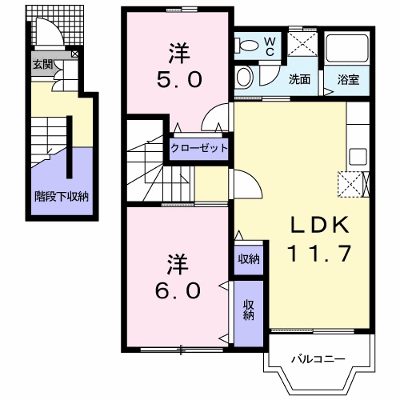 ソレイユ・ルヴァンＡ 202【管理NO：1-010617401-02020】 ★家具家電は申し込み後に搬入します★ ★2026年11月中旬入居可能★の物件画像