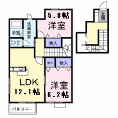フリージア 203【管理NO：1-013118203-02030】 ★家具家電は申し込み後に搬入します★ ★2026年10月下旬入居可能★の物件画像