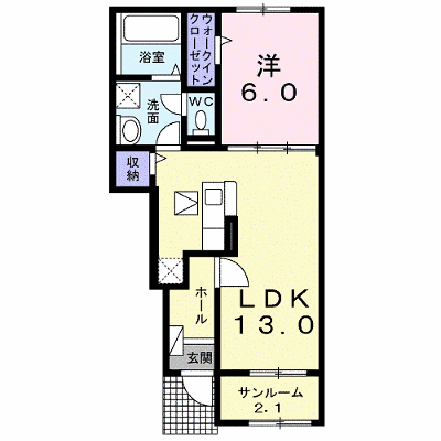 ニューライツ・Ｓ 103【管理NO：1-026875001-01030】 ★家具家電は申し込み後に搬入します★ ★2026年11月中旬入居可能★の物件画像