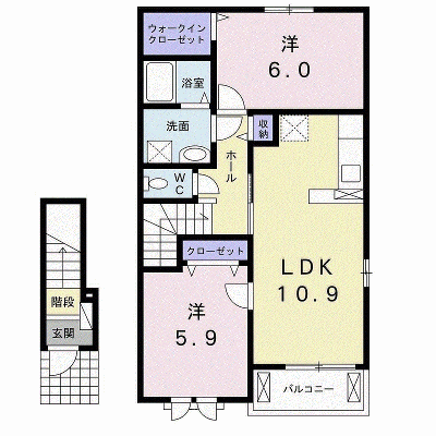コンフォートさくらＣ 204【管理NO：1-023456403-02040】 ★家具家電は申し込み後に搬入します★ ★2026年11月中旬入居可能★の物件画像