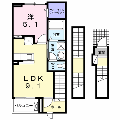 ララ・ヴィコロＹ 304【管理NO：1-027305001-03040】 ★家具家電は申し込み後に搬入します★ ★2026年10月中旬入居可能★の物件画像