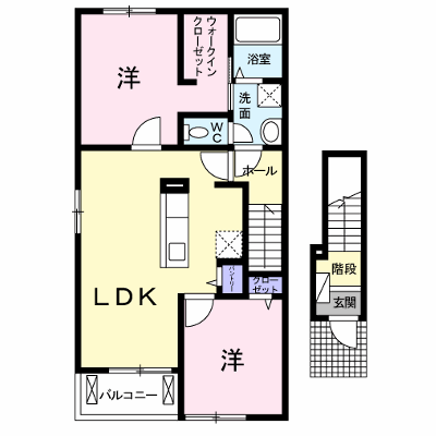 ビオーラ糸米 201【管理NO：1-019234501-02010】 ★家具家電は申し込み後に搬入します★ ★2026年10月中旬入居可能★の物件画像