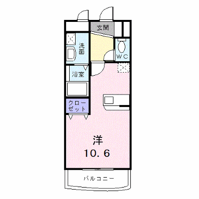 シャン・ド・フレーズⅡ 506【管理NO：1-011422501-05060】 ★家具家電は申し込み後に搬入します★ ★2026年10月中旬入居可能★の物件画像