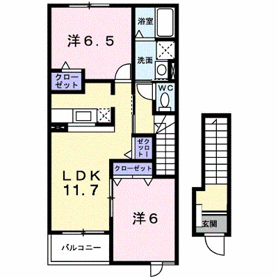 ラ・ファミーユＡ 203【管理NO：1-014411901-02030】 ★家具家電は申し込み後に搬入します★ ★2026年11月上旬入居可能★の物件画像