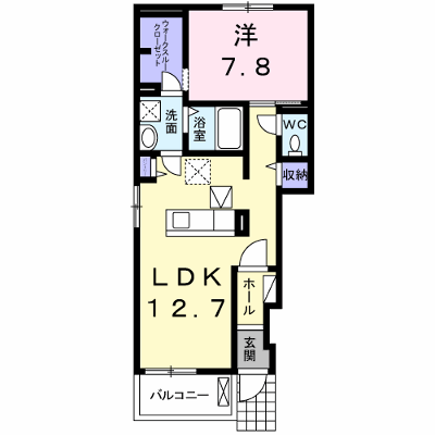 エアリーガーデンＡ 101【管理NO：1-022447201-01010】 ★家具家電は申し込み後に搬入します★ ★2026年10月中旬入居可能★の物件画像