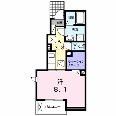 チェリーブロッサムⅠ 103【管理NO：1-022847701-01030】 ★家具家電は申し込み後に搬入します★ ★2026年11月中旬入居可能★の物件画像