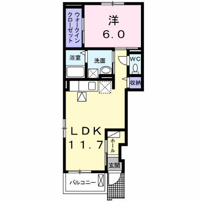アンジュ 101【管理NO：1-024151701-01010】 ★家具家電は申し込み後に搬入します★の物件画像
