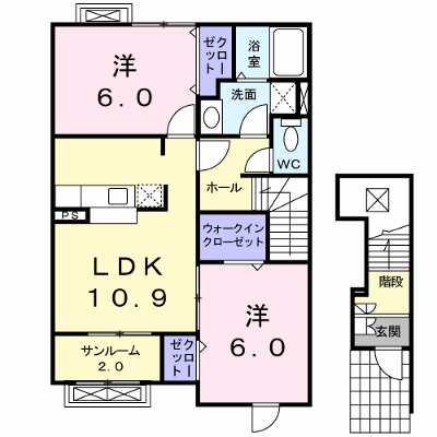 ヒルズ　キザキ　Ｂ 203【管理NO：1-016490902-02030】 ★家具家電は申し込み後に搬入します★ ★2026年11月上旬入居可能★の物件画像