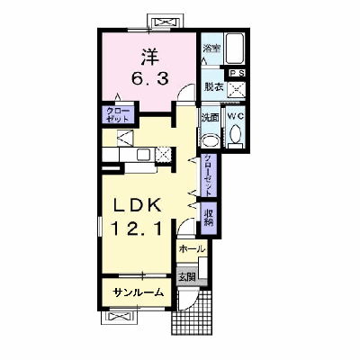 メゾン　グランレーブＢ 101【管理NO：1-014763102-01010】 ★家具家電は申し込み後に搬入します★ ★2026年11月中旬入居可能★の物件画像
