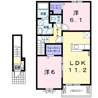 デュオ　ディッチャ　イーリス 204【管理NO：1-019643601-02040】 ★家具家電は申し込み後に搬入します★の物件画像