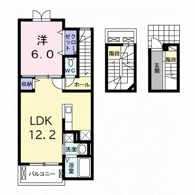メゾン・フォレストＡ 302【管理NO：1-021651601-03020】 ★家具家電は申し込み後に搬入します★の物件画像