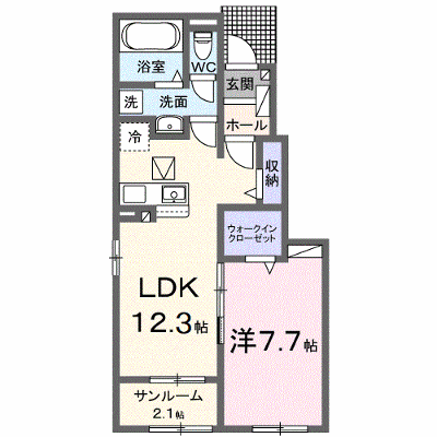 グラン・シャリオ伊勢崎　壱番館 103【管理NO：1-026838201-01030】 ★家具家電は申し込み後に搬入します★ ★2026年11月中旬入居可能★の物件画像