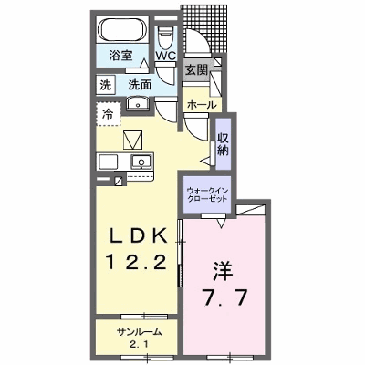 ラ　メゾン豊城Ｂ 103【管理NO：1-027667202-01030】 ★家具家電は申し込み後に搬入します★ ★2026年11月下旬入居可能★の物件画像