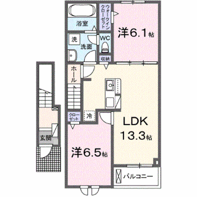 メゾン　よしみ 203【管理NO：1-028322601-02030】 ★家具家電は申し込み後に搬入します★の物件画像