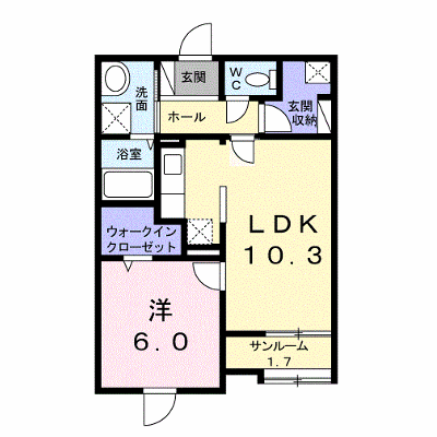 アミティエ 101【管理NO：1-018926001-01010】 ★家具家電は申し込み後に搬入します★の物件画像