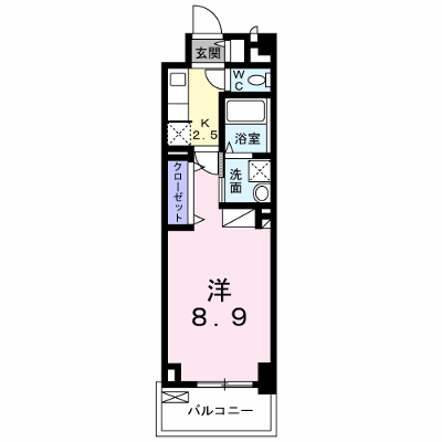 アルカディアⅨ（ナイン） 303【管理NO：1-027096001-03030】 ★家具家電は申し込み後に搬入します★の物件画像