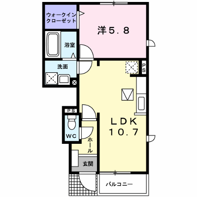 ドリームスクエア　Ａ 104【管理NO：1-013831601-01040】 ★家具家電は申し込み後に搬入します★ ★2026年11月上旬入居可能★の物件画像